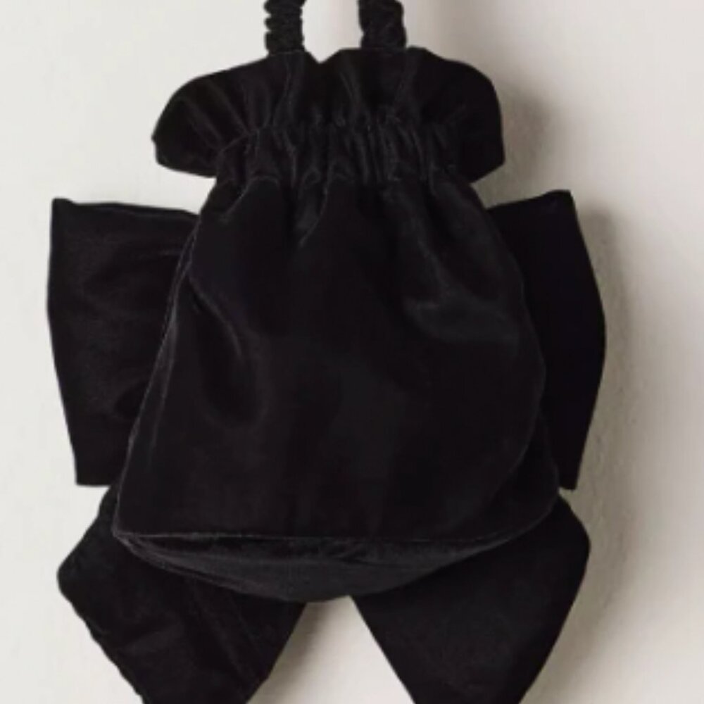 Free People Black Belle  Bow Bag